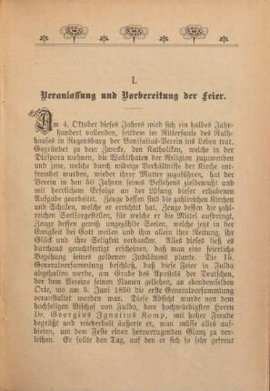 I. Veranlassung und Vorbereitung der Feier.
