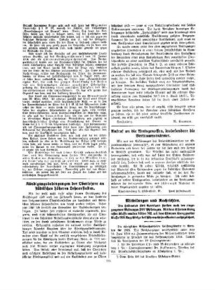 Kündigungsbedingungen der Oberlehrer an städtischen höheren Lehranstalten
