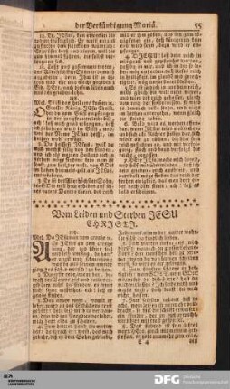 Vom Leiden und Sterben JESU CHRISTI.