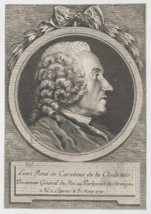 Bildnis des Louis René de Caradeuc de la Chalotais