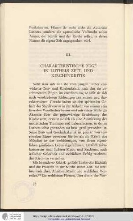 III. Charakteristische Züge in Luthers Zeit- und Kirschenkritik