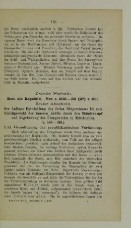 Zweite Periode. Rom als Republik