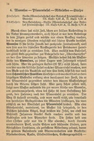 4. Wannsee - Pfaueninsel - Nikolskoe - Stolpe