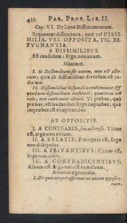 Cap. VI. De Loco Dissentaneorum.