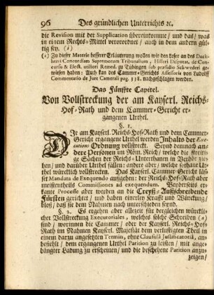 Das Fünffte Capitel.