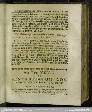 Ad Tit. XXXIV. De Sententiarum Conceptione Et Publicatione
