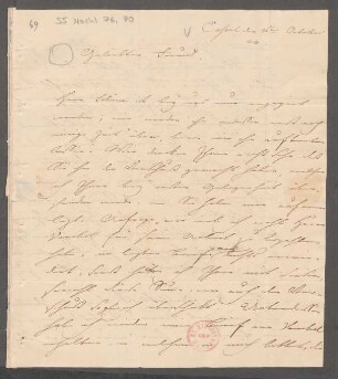 Brief an Wilhelm Speyer : 16.10.1824