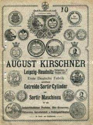 Katalog über Getreidereinigungs- und Sortiermaschinen