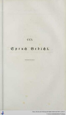 CCI. Spruch Gedicht - CCV. Die Minne und die Ere.