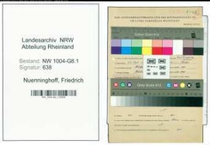 Entnazifizierung Friedrich Nuenninghoff , geb. 22.09.1887 (Ingenieur)
