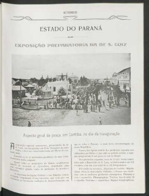 Estado do Paraná : Exposição preparatoria da de S. Luiz