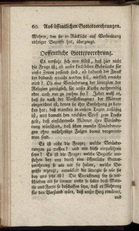 Oeffentliche Gottesverehrung