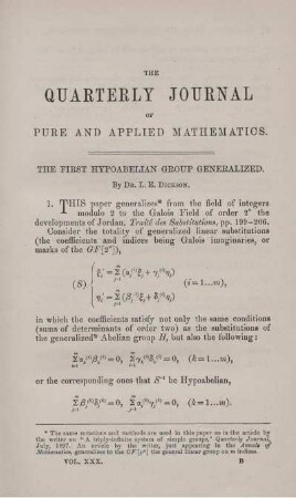 The first hypoabelian group generalized.