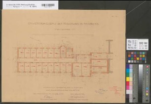 Arnsberg, Bezirksregierung, Hauptgebäude Seibertzstr. 1, Grundriss Erdgeschoss