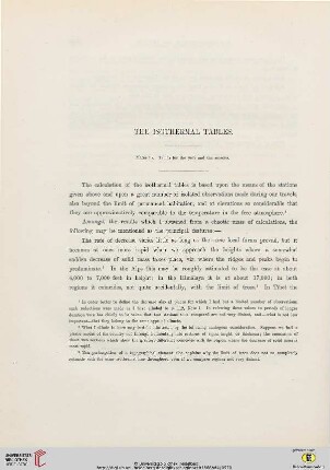 The Isothermal Tables