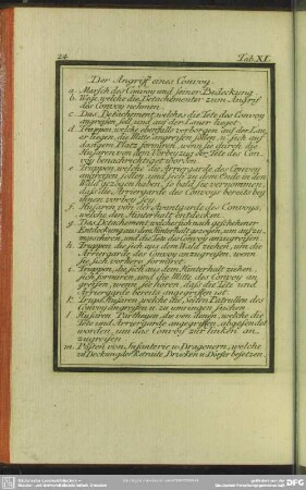 Tab. XI. Der Angriff eines Convoy