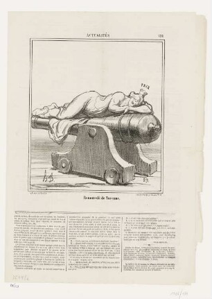 Renouvelé de Turenne, Blatt 131 der Folge „Actualités“, in: „Le Charivari“, Paris 1868