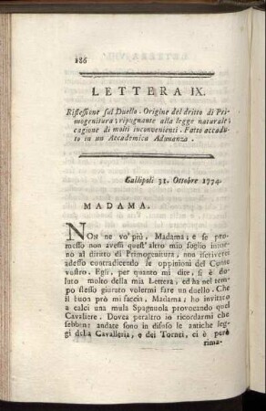 Lettera IX.
