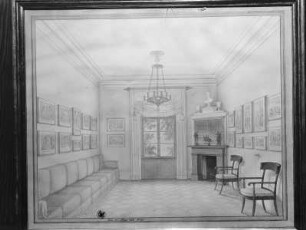 Entwurf für das Raffaelzimmer im Pavillon Friedrich Wilhelms 3. zu Charlottenburg