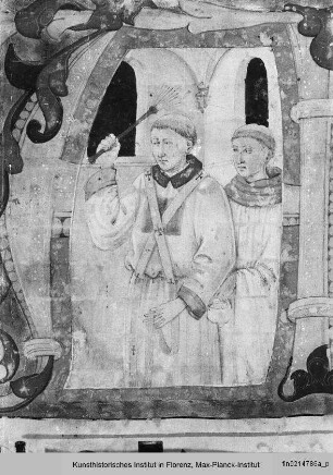 Graduale : Historisierte Initiale A: Liturgische Handlung
