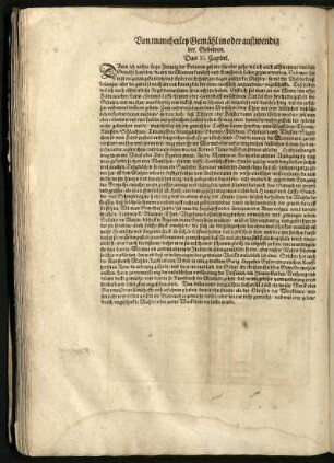 Das XI. Capitel. Von mancherley Gemähl in oder außwendig der Gebewen.