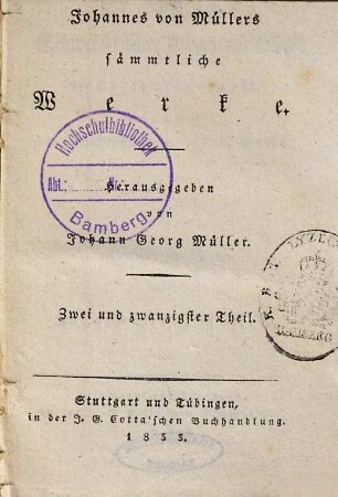 Johannes von Müllers sämmtliche Werke, 22. Der Geschichten schweizerischer Eidgenossenschaft sechszehnter Theil. Anmerkungen des V. Buchs
