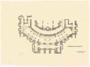 Opernhaus, Chemnitz Wiederaufbau: 1. UG Umbau