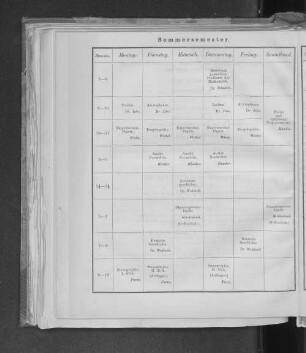 Sommersemester.