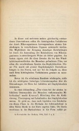 Beitrag zur Histologie der akuten Entzündung: Die akute Entzündung der Niere ... : Inaug.-Diss.
