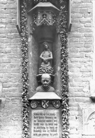 Landshut, St. Martin, Südseite, Epitaph, Hans Stethaimer