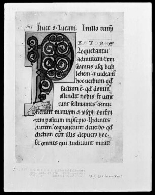 Perikopenbuch — Initiale P (astores), Folio 3verso