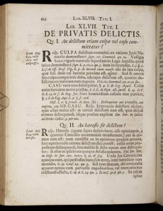 Lib. XLVII. /Tit. I. - Tit. XX.