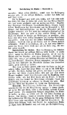 Unterricht, Bestimmung desselben