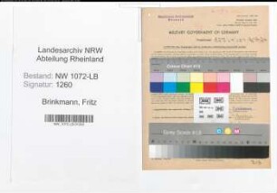 Entnazifizierung Fritz Brinkmann , geb. 12.01.1909 (Arbeiter)
