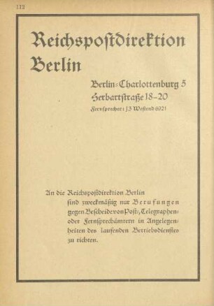 Reichspostdirektion Berlin