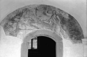 Staufen: Magdalenenkapelle; Fresko am Eingang