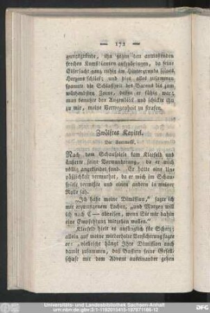 Zwölftes Kapitel. Die Baronesse.