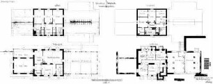 Fischbach: Empfangsgebäude Grundrisse EG,UG,1.OG,DG