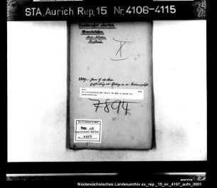 Die Einschreibung des Jann H. de Boer in Norden als Handelslehrling