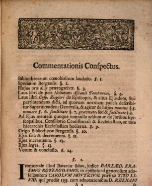 Commentatio I. hist. eccl. litt. de origine, fatis et incrementis bibliothecae coenobii Bergensis prope Magdeburgum : Accedit I. Delineatio novae editionis chronici Bergensis adornandae. II. Supplementum ad Jo. Christoph. Krusike duo specimina litteraria de bibliothecis & libris