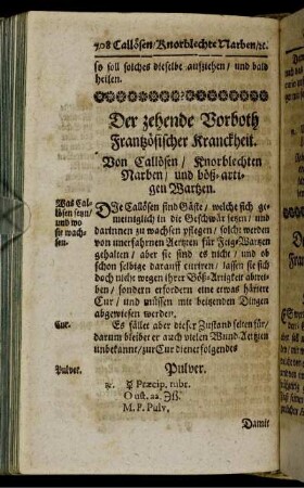 Der zehende Vorboth Frantzösischer Kranckheit.