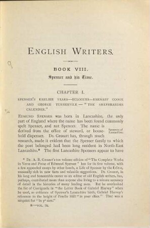 English writers : an attempt towards a history of English literature, 9
