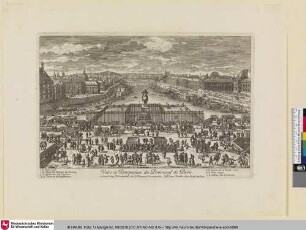 Veüe et Perspectiue du Pont-neuf de Paris.