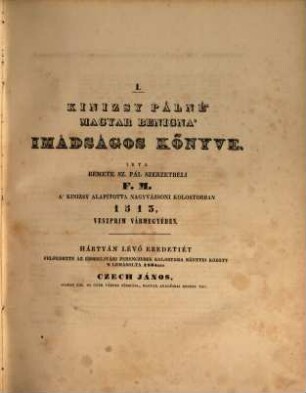 Régi magyar, Kötet 2 (1840)