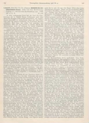 107-110 [Rezension] Leipoldt, Johannes, Geschichte des neutestamentlichen Kanons. Erster Teil. Die Entstehung
