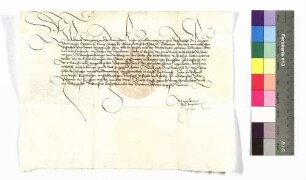 Kaiser Friedrich bewilligt die Appellation; kleines Kaisersiegel.