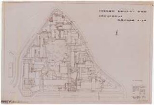 Technische Universität Berlin Nordgelände: Lageplan mit Grünflächenplan 1:500