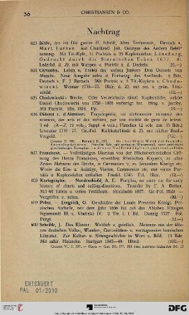 Nachtrag (Nr. 623-630)