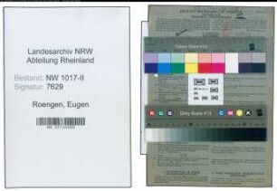 Entnazifizierung Eugen Roengen , geb. 14.05.1900 (Arbeitsamt)