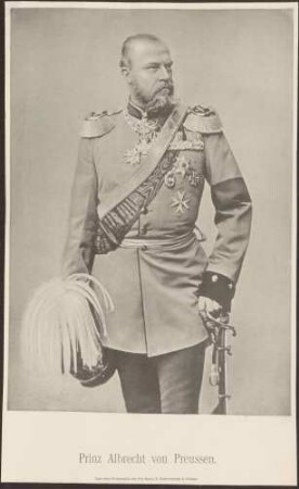 Prinz Albrecht von Preußen, Cousin Wilhelms II., Kniestück